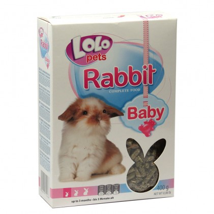LoLo Pets Rabbit Baby Гранулированный корм для молодых кроликов (до 3 месяцев)