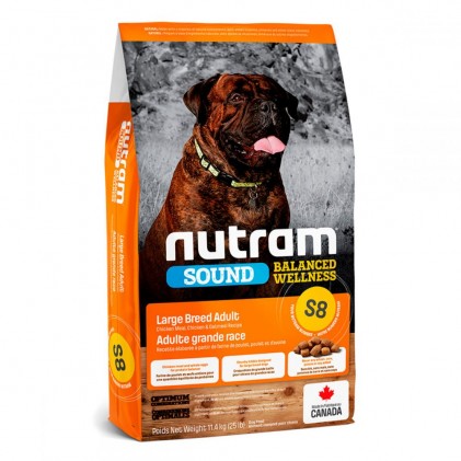 Nutram Sound Adult Large Breed S8 Холистик корм для собак крупных пород с курицей и овсянкой