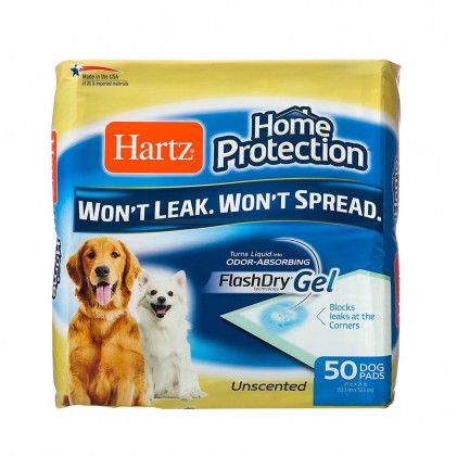 Hartz Home Protection Odor Absorbing Pads Flash Dry Gel Пеленки для собак 53 см