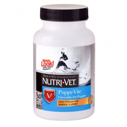 Nutri Vet (Нутри-Вет) «Паппи-Вайт» жевательные таблетки для щенков